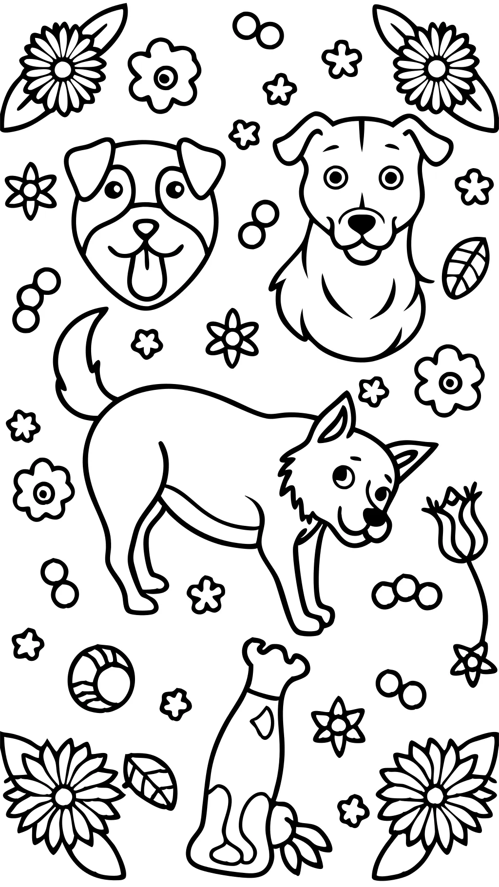 adult coloring pages dogs